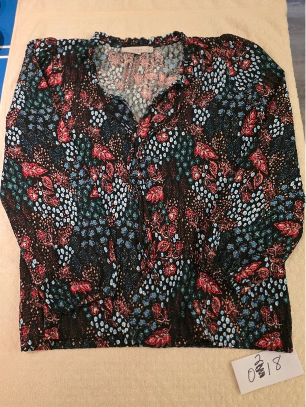 Ladies size medium loft tunic floral